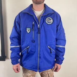 Y2K Helena Montana Bighorn Hockey Puffer Coat